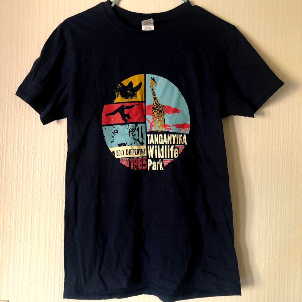 Navy Tanganyika shirt short sleeve